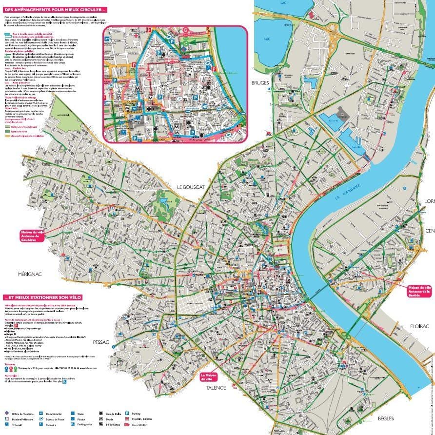 zemljevid Bordeaux kolo