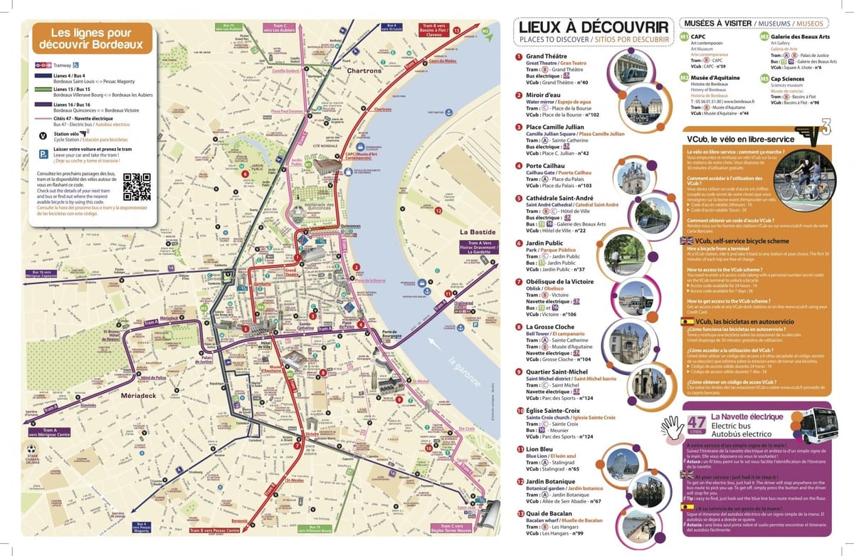 Bordeaux turistična karta pdf