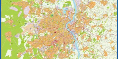 Zemljevid Bordeaux trgovina