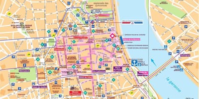 Bordeaux zemljevidi